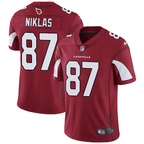 Men's Nike Arizona Cardinals #87 Troy Niklas Red Team Color Vapor Untouchable Limited Player NFL Jersey