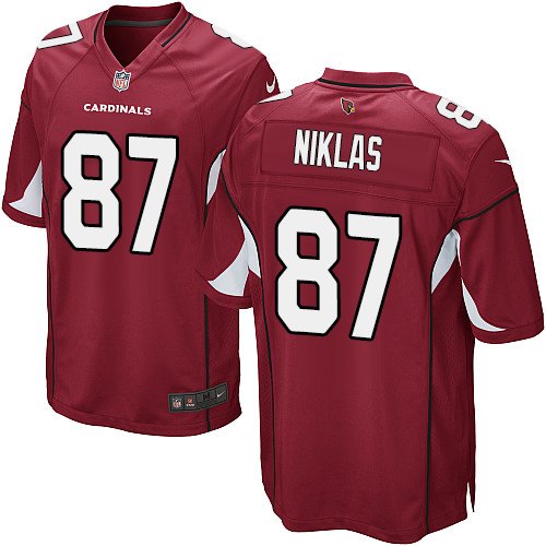 Men's Nike Arizona Cardinals #87 Troy Niklas Game Red Team Color NFL Jersey