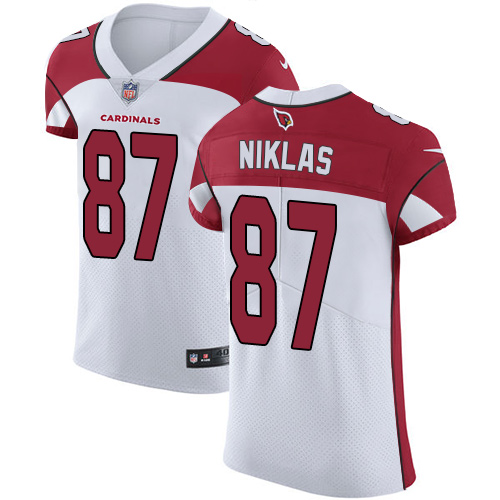 Men's Nike Arizona Cardinals #87 Troy Niklas Elite White NFL Jersey