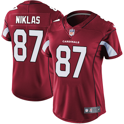 Women's Nike Arizona Cardinals #87 Troy Niklas Red Team Color Vapor Untouchable Elite Player NFL Jersey