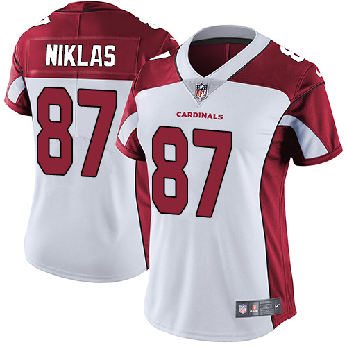 Women's Nike Arizona Cardinals #87 Troy Niklas White Vapor Untouchable Elite Player NFL Jersey