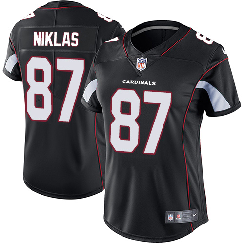 Women's Nike Arizona Cardinals #87 Troy Niklas Black Alternate Vapor Untouchable Elite Player NFL Jersey