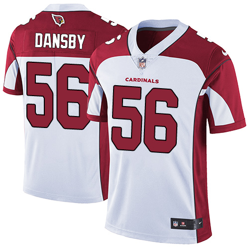 Men's Nike Arizona Cardinals #56 Karlos Dansby White Vapor Untouchable Limited Player NFL Jersey