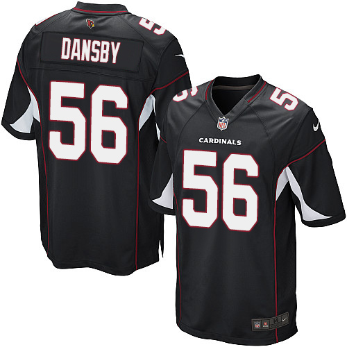 Men's Nike Arizona Cardinals #56 Karlos Dansby Game Black Alternate NFL Jersey