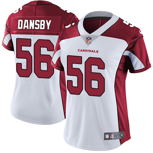 Women's Nike Arizona Cardinals #56 Karlos Dansby White Vapor Untouchable Limited Player NFL Jersey