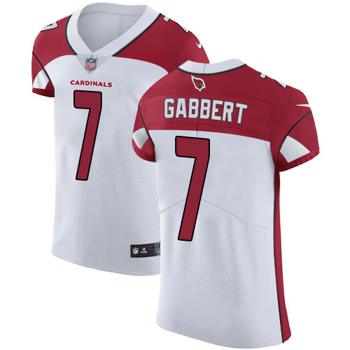 Men's Nike Arizona Cardinals #7 Blaine Gabbert Elite White NFL Jersey