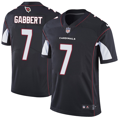 Men's Nike Arizona Cardinals #7 Blaine Gabbert Black Alternate Vapor Untouchable Limited Player NFL Jersey