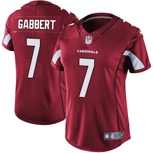 Women's Nike Arizona Cardinals #7 Blaine Gabbert Red Team Color Vapor Untouchable Limited Player NFL Jersey