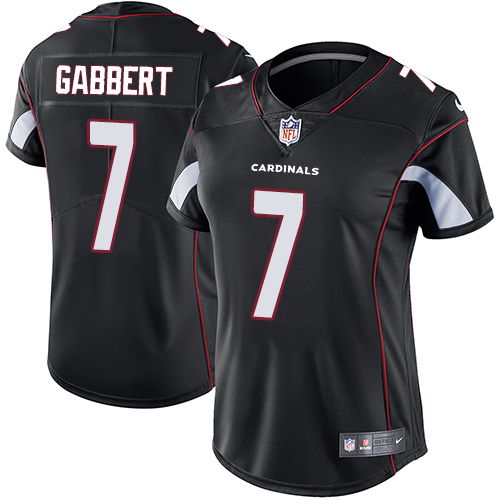 Women's Nike Arizona Cardinals #7 Blaine Gabbert Black Alternate Vapor Untouchable Limited Player NFL Jersey