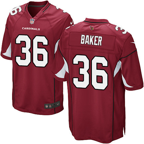 Men's Nike Arizona Cardinals #36 Budda Baker Game Red Team Color NFL Jersey