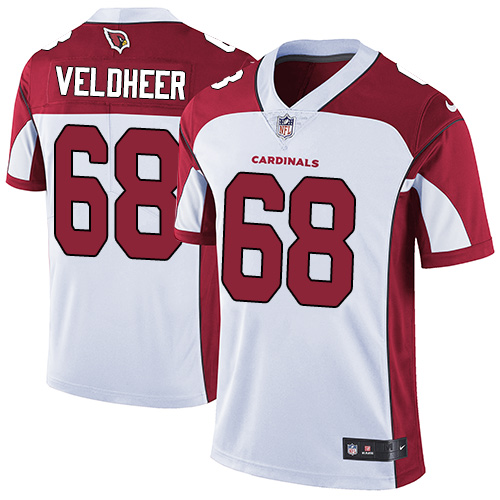 Youth Nike Arizona Cardinals #68 Jared Veldheer White Vapor Untouchable Elite Player NFL Jersey