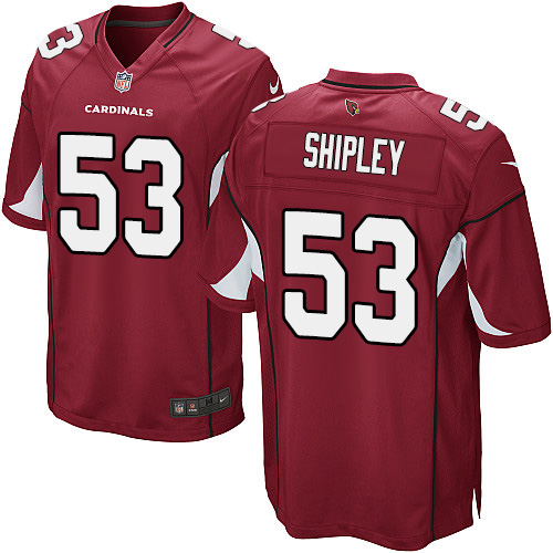 Men's Nike Arizona Cardinals #53 A.Q. Shipley Game Red Team Color NFL Jersey