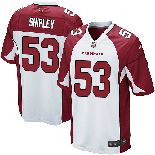 Men's Nike Arizona Cardinals #53 A.Q. Shipley Game White NFL Jersey