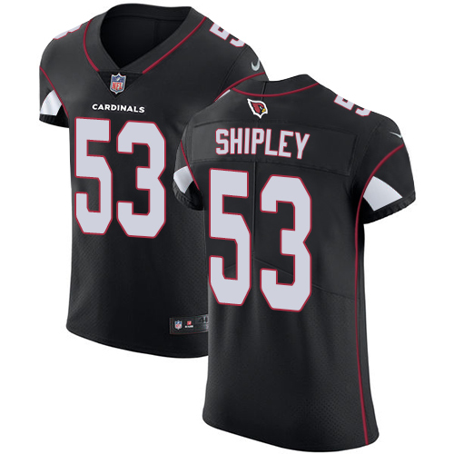 Men's Nike Arizona Cardinals #53 A.Q. Shipley Elite Black Alternate NFL Jersey