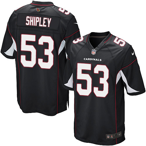 Men's Nike Arizona Cardinals #53 A.Q. Shipley Game Black Alternate NFL Jersey