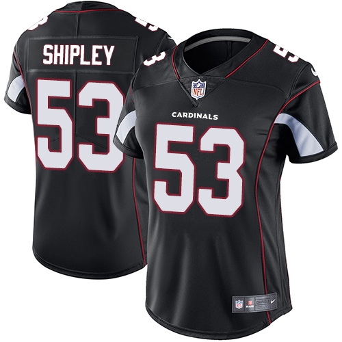 Women's Nike Arizona Cardinals #53 A.Q. Shipley Black Alternate Vapor Untouchable Elite Player NFL Jersey
