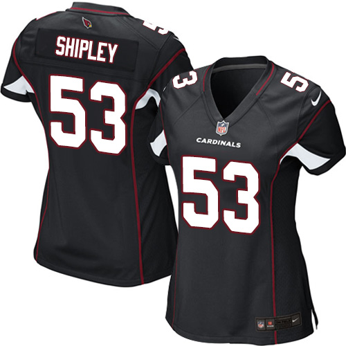 Women's Nike Arizona Cardinals #53 A.Q. Shipley Game Black Alternate NFL Jersey