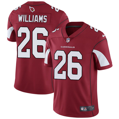 Men's Nike Arizona Cardinals #26 Brandon Williams Red Team Color Vapor Untouchable Limited Player NFL Jersey