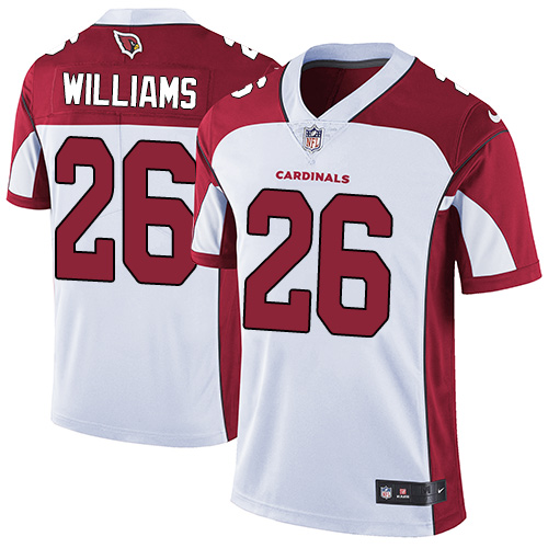 Men's Nike Arizona Cardinals #26 Brandon Williams White Vapor Untouchable Limited Player NFL Jersey