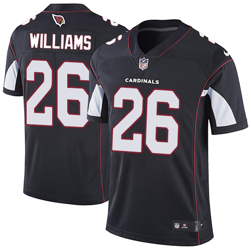Men's Nike Arizona Cardinals #26 Brandon Williams Black Alternate Vapor Untouchable Limited Player NFL Jersey
