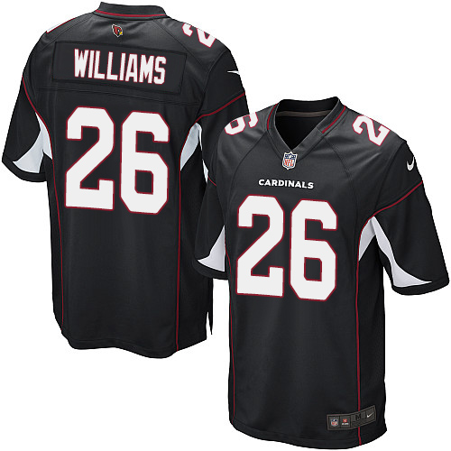 Men's Nike Arizona Cardinals #26 Brandon Williams Game Black Alternate NFL Jersey