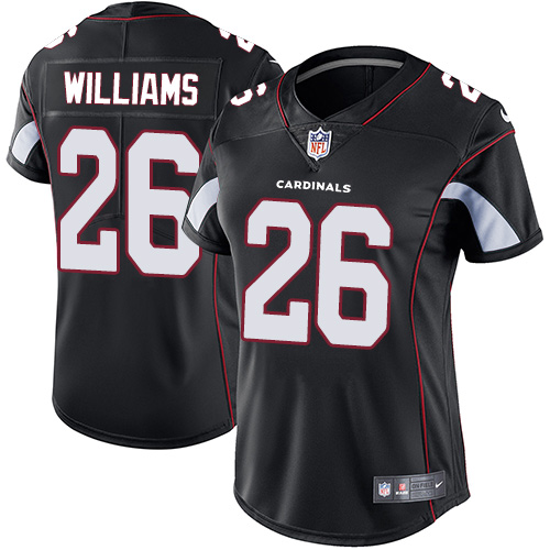Women's Nike Arizona Cardinals #26 Brandon Williams Black Alternate Vapor Untouchable Limited Player NFL Jersey