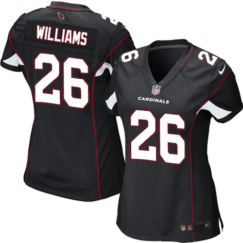 Women's Nike Arizona Cardinals #26 Brandon Williams Game Black Alternate NFL Jersey