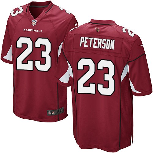 Men's Nike Arizona Cardinals #23 Adrian Peterson Game Red Team Color NFL Jersey