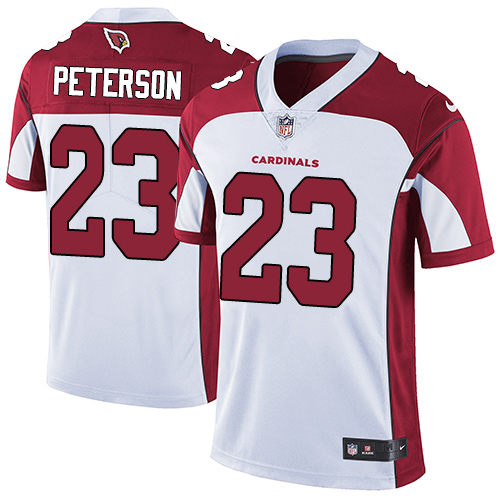 Men's Nike Arizona Cardinals #23 Adrian Peterson White Vapor Untouchable Limited Player NFL Jersey