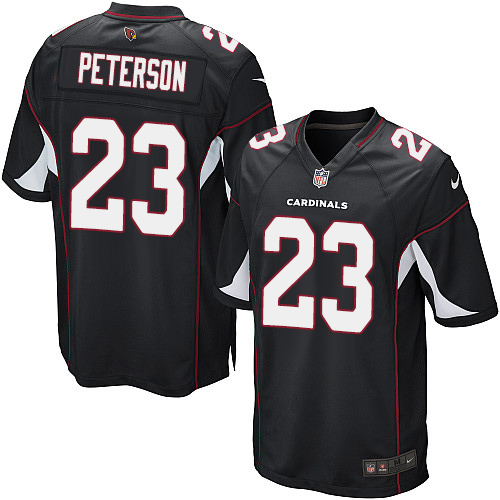Men's Nike Arizona Cardinals #23 Adrian Peterson Game Black Alternate NFL Jersey
