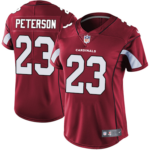 Women's Nike Arizona Cardinals #23 Adrian Peterson Red Team Color Vapor Untouchable Limited Player NFL Jersey
