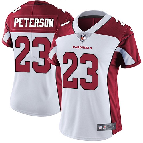 Women's Nike Arizona Cardinals #23 Adrian Peterson White Vapor Untouchable Limited Player NFL Jersey