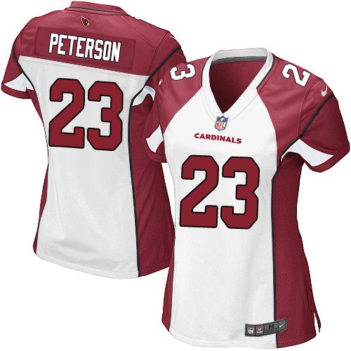 Women's Nike Arizona Cardinals #23 Adrian Peterson Game White NFL Jersey