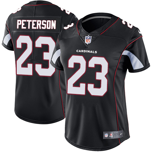 Women's Nike Arizona Cardinals #23 Adrian Peterson Black Alternate Vapor Untouchable Elite Player NFL Jersey