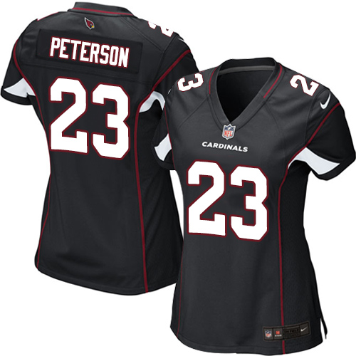 Women's Nike Arizona Cardinals #23 Adrian Peterson Game Black Alternate NFL Jersey