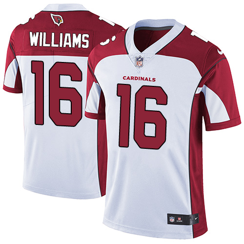 Men's Nike Arizona Cardinals #16 Chad Williams White Vapor Untouchable Limited Player NFL Jersey