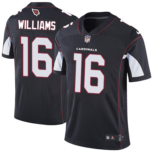 Men's Nike Arizona Cardinals #16 Chad Williams Black Alternate Vapor Untouchable Limited Player NFL Jersey