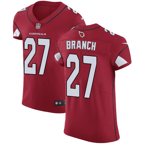 Men's Nike Arizona Cardinals #27 Tyvon Branch Elite Red Team Color NFL Jersey