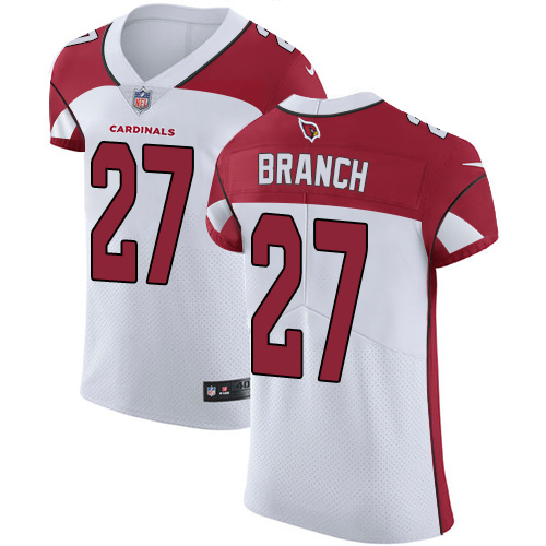 Men's Nike Arizona Cardinals #27 Tyvon Branch Elite White NFL Jersey