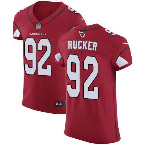 Men's Nike Arizona Cardinals #92 Frostee Rucker Elite Red Team Color NFL Jersey