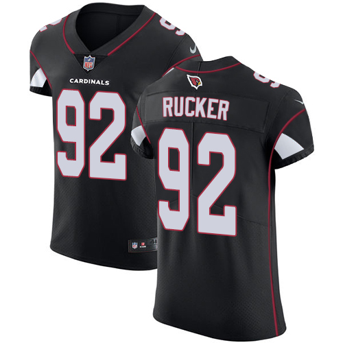 Men's Nike Arizona Cardinals #92 Frostee Rucker Elite Black Alternate NFL Jersey