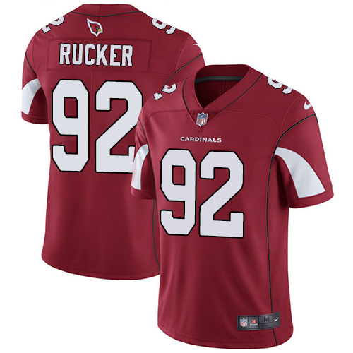 Youth Nike Arizona Cardinals #92 Frostee Rucker Red Team Color Vapor Untouchable Elite Player NFL Jersey
