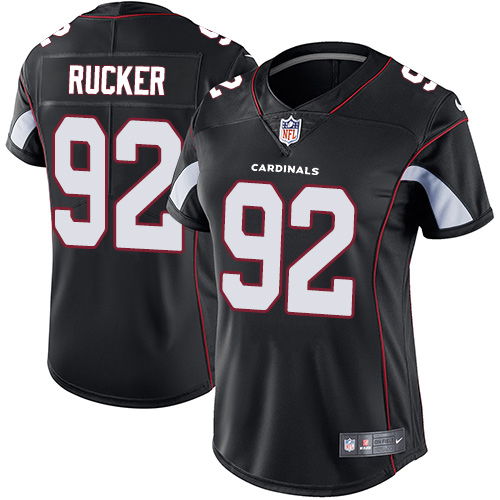 Women's Nike Arizona Cardinals #92 Frostee Rucker Black Alternate Vapor Untouchable Elite Player NFL Jersey