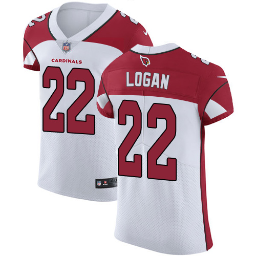 Men's Nike Arizona Cardinals #22 T. J. Logan Elite White NFL Jersey