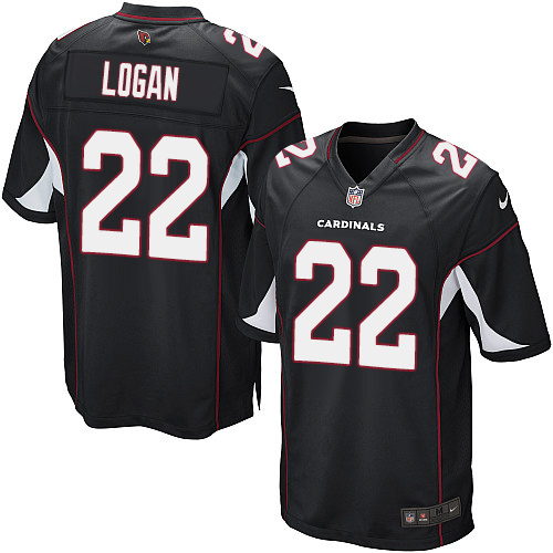 Men's Nike Arizona Cardinals #22 T. J. Logan Game Black Alternate NFL Jersey