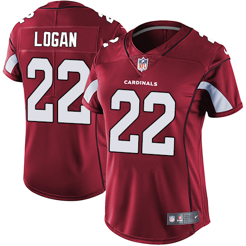 Women's Nike Arizona Cardinals #22 T. J. Logan Red Team Color Vapor Untouchable Limited Player NFL Jersey