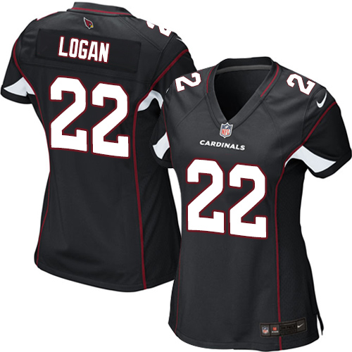 Women's Nike Arizona Cardinals #22 T. J. Logan Game Black Alternate NFL Jersey