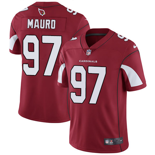 Men's Nike Arizona Cardinals #97 Josh Mauro Red Team Color Vapor Untouchable Limited Player NFL Jersey