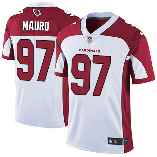Men's Nike Arizona Cardinals #97 Josh Mauro White Vapor Untouchable Limited Player NFL Jersey