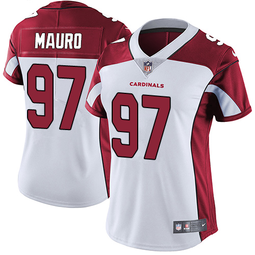Women's Nike Arizona Cardinals #97 Josh Mauro White Vapor Untouchable Elite Player NFL Jersey
